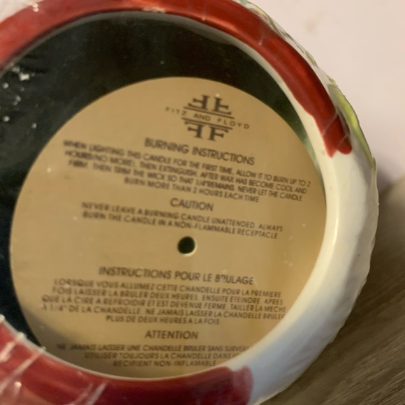 NEW Fitz & Floyd Essentials Ceramic Jolly St. Nick w/Candle - Picture 7 of 7